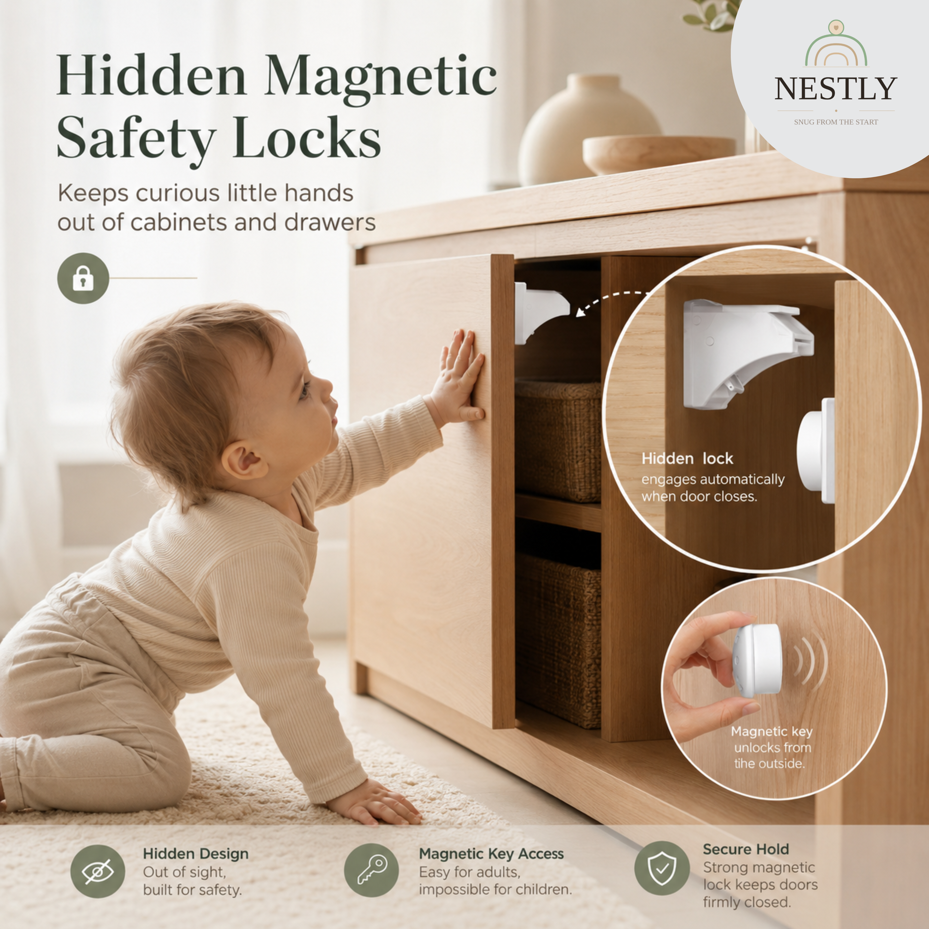 MiniGuard Magnetic Locks 12 Piece Set
