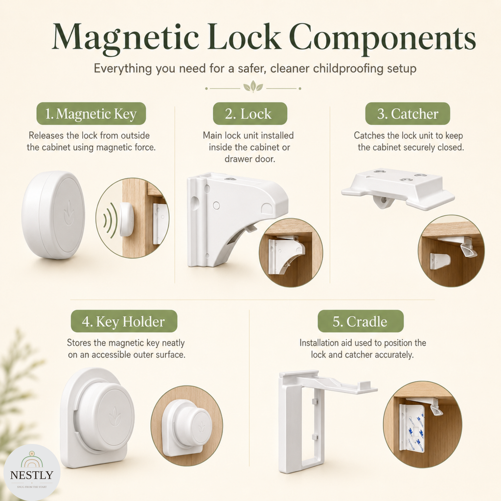 MiniGuard Magnetic Locks 12 Piece Set